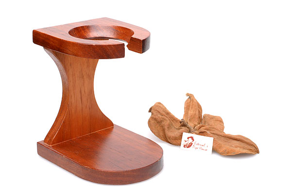 RO-EL Pipe Holder Solid Briarwood for one Calabash Pipe  RO-EL Pipe Holder Solid Briarwood for one Calabash Pipe